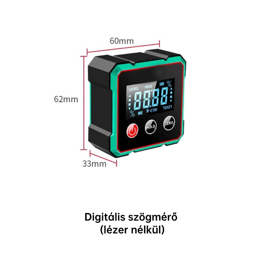 Mágneses digitális szögmérő elektronikus lézerrel