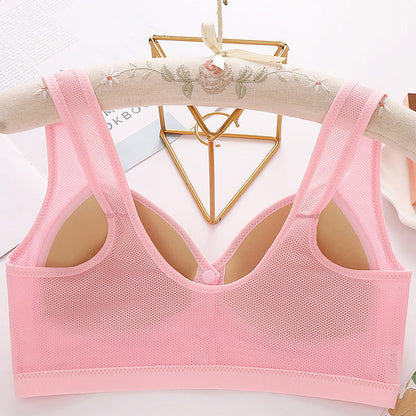 🔥2025 új stílusú elülső gombos légáteresztő és bőrbarát pamut melltartó [1+1 ingyen]