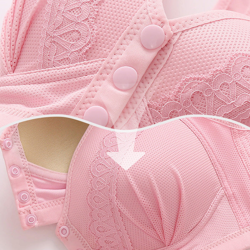 🔥2025 új stílusú elülső gombos légáteresztő és bőrbarát pamut melltartó [1+1 ingyen]