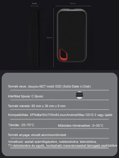 【32TB nagy kapacitású】nagy sebességű szilárdtest meghajtó