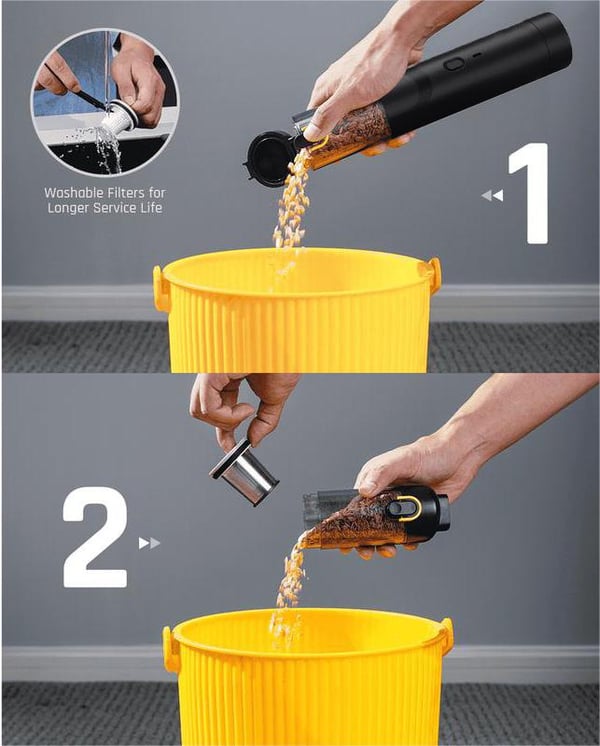 🍃 Akkumulátoros Autóporszívó Nagy Teljesítmény 13000Pa/30AW 🥰