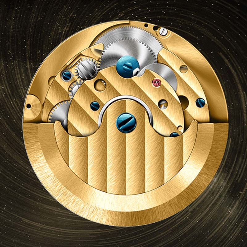 Divatos, szögletes női karóra rozéaranyból, gyémántokkal