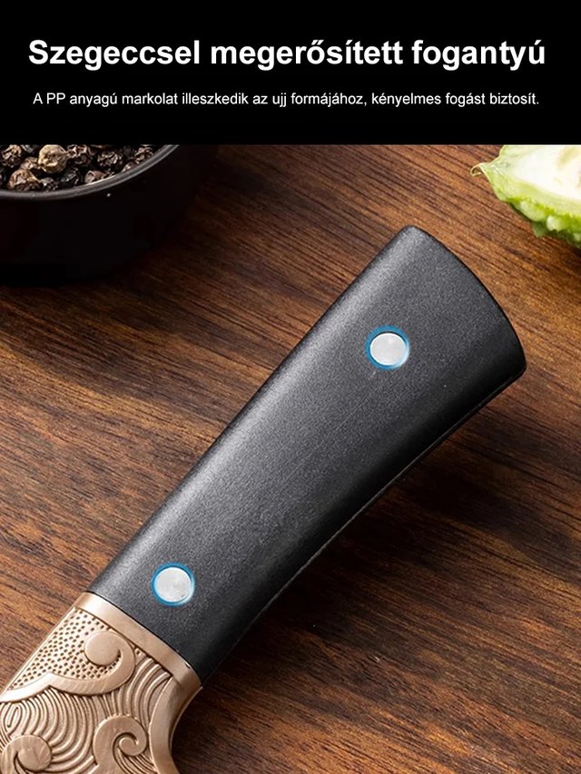 Fading rendkívül éles rozsdamentes acél csúcsú konyhakés HB