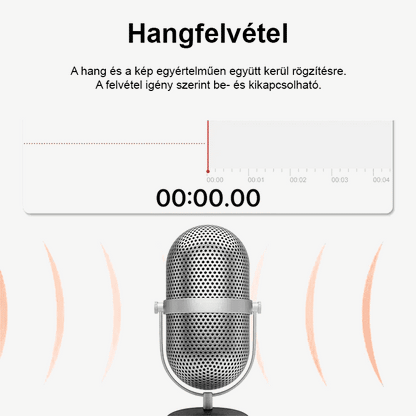Hármas felvételű, nagy felbontású WiFi vezetési rögzítő