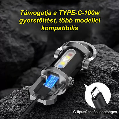 【Három az egyben többfunkciós】SOS vészhelyzeti lámpa zseblámpa