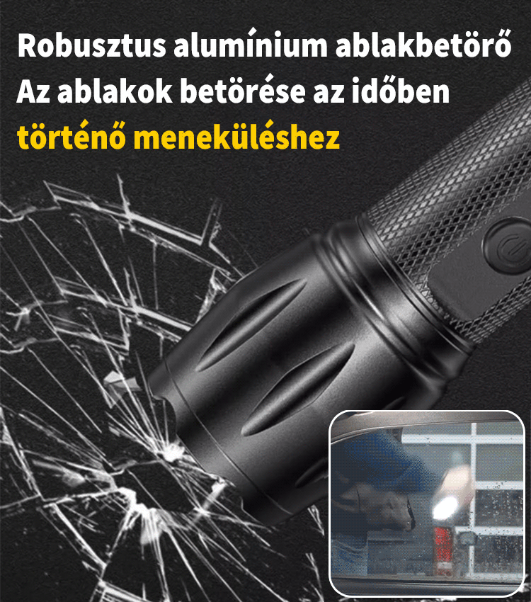 Két ív elektromos önvédelmi zseblámpa