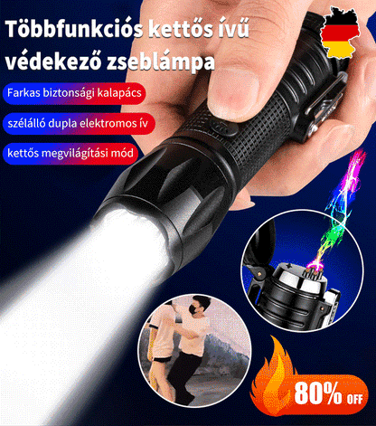 Két ív elektromos önvédelmi zseblámpa