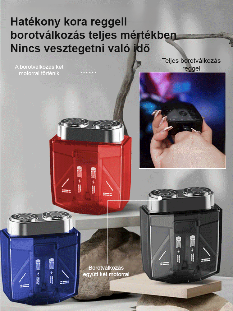 【Korlátozott ideig féláron】Kétmotoros trendi mechaborotva