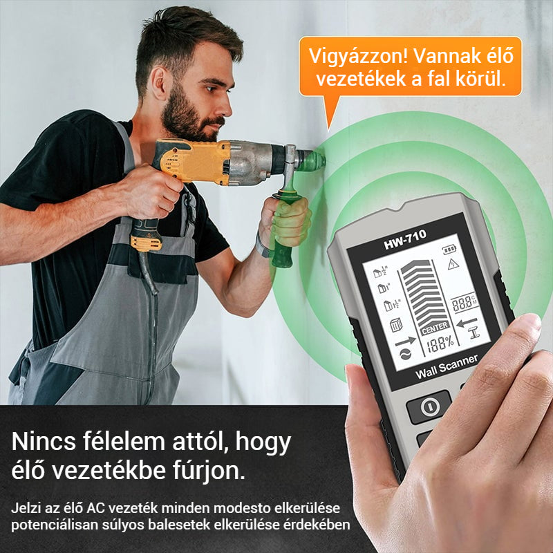 🔥💯Multifunkciós kézi fém- és faldetektor