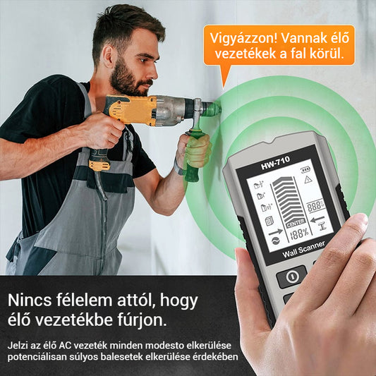 🔥💯Multifunkciós kézi fém- és faldetektor