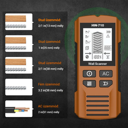 🔥💯Multifunkciós kézi fém- és faldetektor