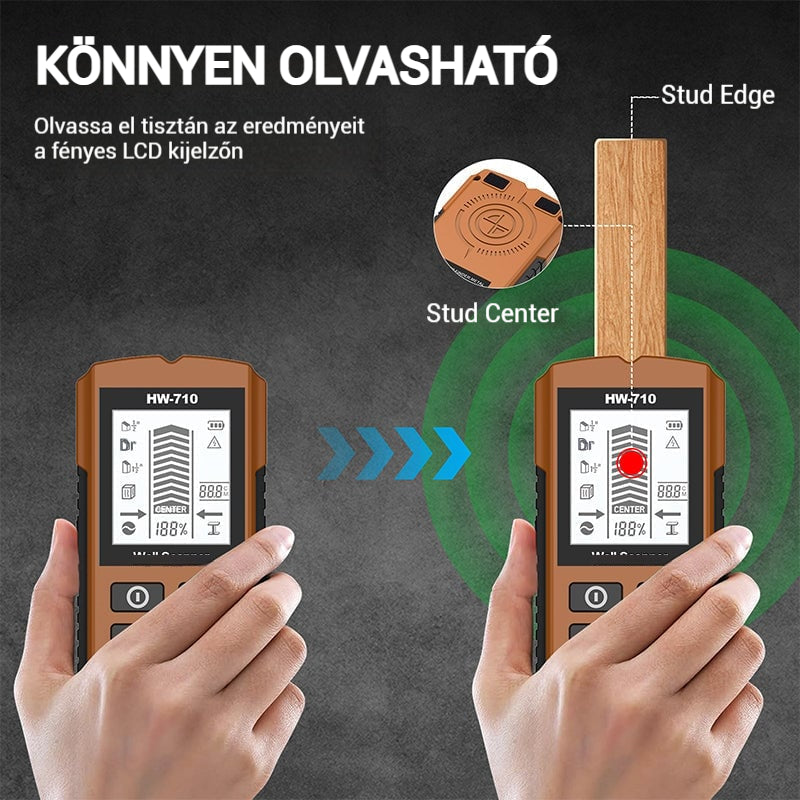 🔥💯Multifunkciós kézi fém- és faldetektor