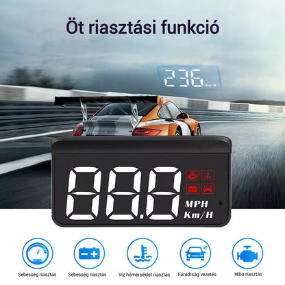 OBD2 HUD Car Head Up Display projektor projektor sebességmérő