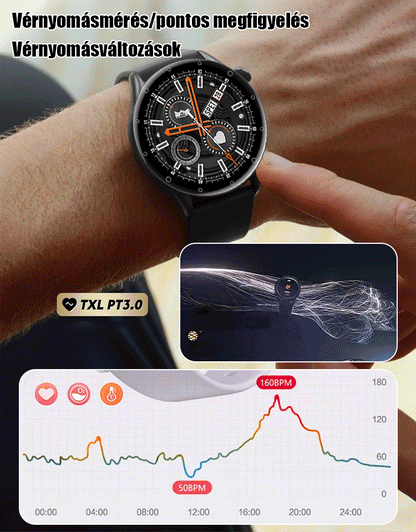 Új ultravékony Bluetooth hangos vércukormérő óra