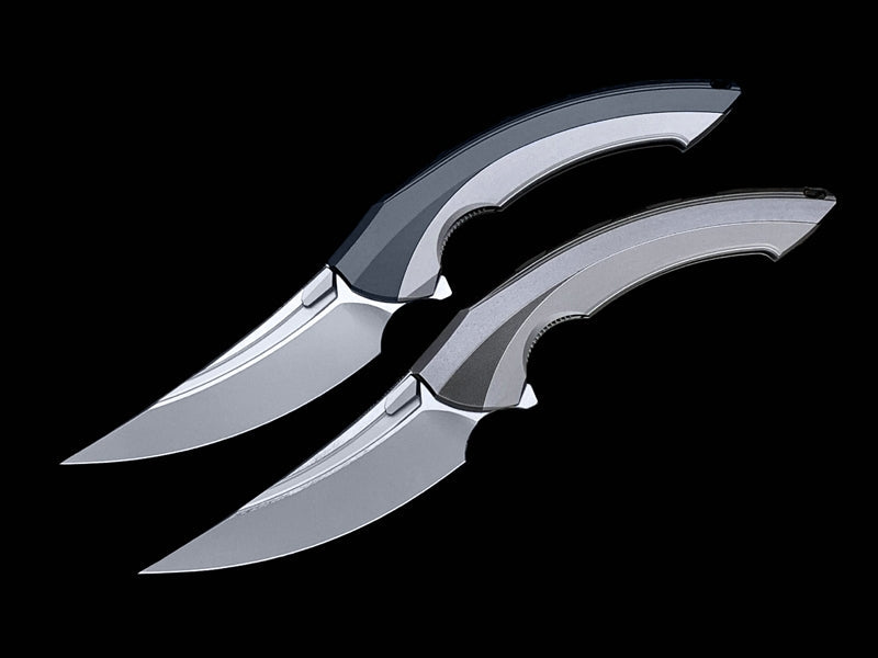 🔥Új dögös stílus! 🔥Gyorskioldó félig integrált titánötvözet fogantyús gyorsan nyitható összecsukható kés