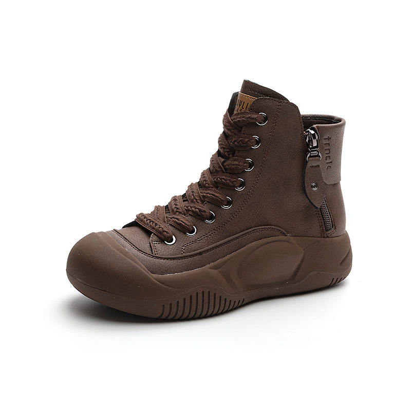 👍Pamut meleg vintage magas tetejű tehénbőr boka csizma👍